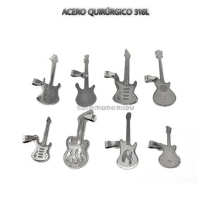 DIJE GUITARRAS X PACK DE 12 UNIDADES