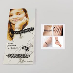conjunto de pulsera y chokers