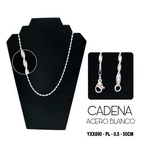 CADENA ACERO BLANCO
