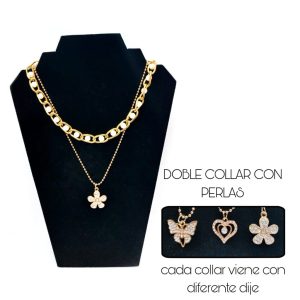 COLLAR CON DIJE Y PERLAS